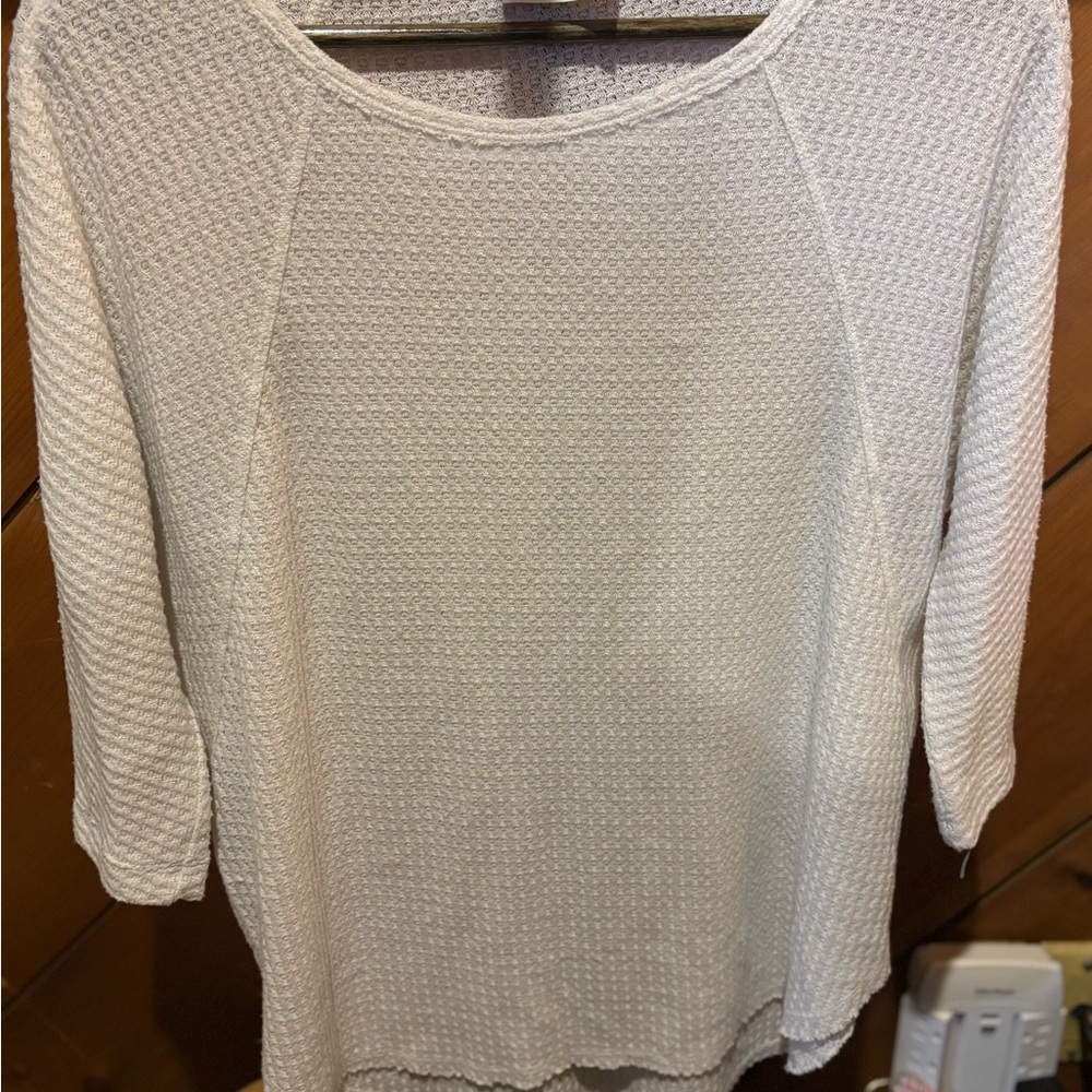Everly Ivory Knit Blouse